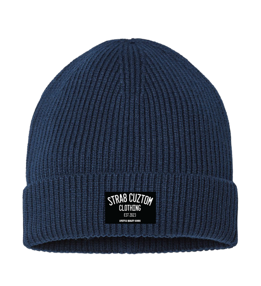 Stra8 Cuztom Cuffed Beanie- Navy